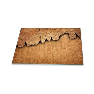 Funkenschutzplatte Glas Kaminofen Holz Braun 90 cm Kamin Platte Bodenplatte