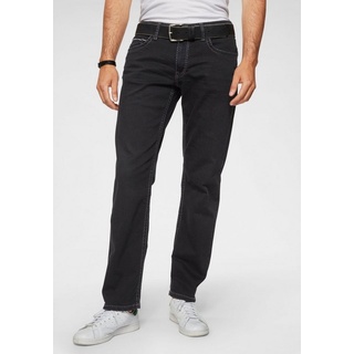 CAMP DAVID Loose-fit-Jeans mit markanten Nähten und Stretch schwarz 33