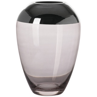 Fink Living Vase Monira - grau-silber - H. 21cm x B. 14,5cm x D. 14,5cm