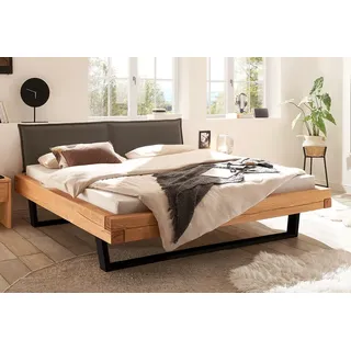 Balkenbett Bett 140x200cm Kiefer massiv eichefarbig honig gebeizt NEU OVP!!