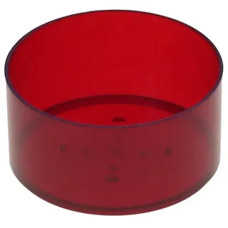 runde Kunststoff Teelichthüllen 37x19mm - Kerzengießen klassische Rundform, Farbe:Dunkelrot, Anzahl:10 Stück