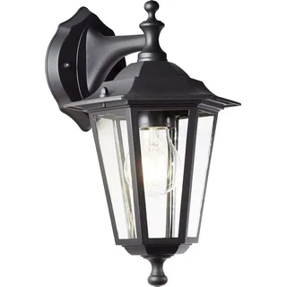 Brilliant Außenwandleuchte Glas Metall 31,0 cm hängend schwarz