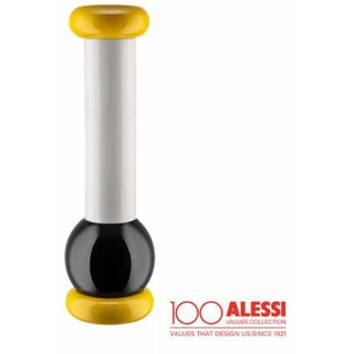 Alessi 100 Jahre Salz Pfeffer Gewürzmühle gelb