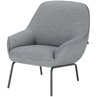 hülsta Sofa Sessel aus Flachgewebe HS 482 , blau , Maße (cm): B: 76 H: 83 T: 83