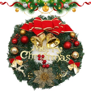 30cm Weihnachtsdeko Kranz Tür,Türkranz Haustür Außen Weihnachten,Weihnachtskranz,Tannengirlande Weihnachten,Weihnachten Girlande,Weihnachtsdeko Kranz,Künstlicher Kranz Weihnachten (A)