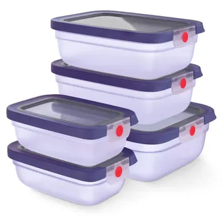 EMSA oneClick N1231100, Set, Rechteckig, Blau, Durchscheinend, Deutschland, 1,22 kg, 201,9 mm - Blau