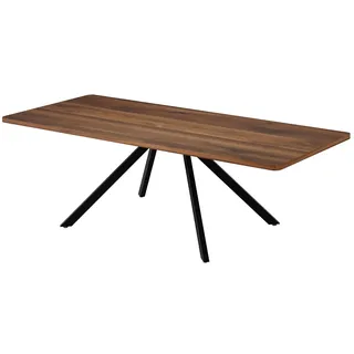 Okwish Ausziehtisch 240 x 90 x 90 cm braun