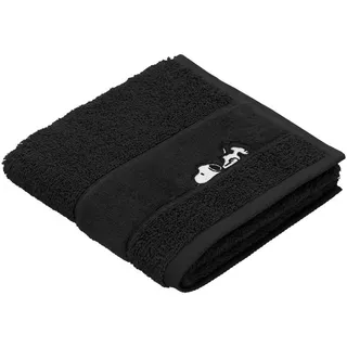 VOSSEN Sleepy Snoopy Gästehandtuch 30 x 50 cm schwarz 2 St.