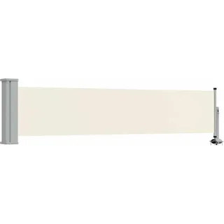 vidaXL Ausziehbare Seitenmarkise 60 x 300 cm creme
