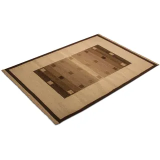 Wollteppich MORGENLAND "Kelim Teppich Modaro" Teppiche Gr. B/L: 120 cm x 180 cm, 6 mm, 2,16 m2, 1 St., braun Kelimteppich Kelim-Teppiche Kurzflor
