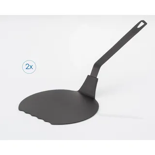 RUCO Jumbo Pfannenwender 2er Set 16 x 35 cm Kunststoff Schwarz