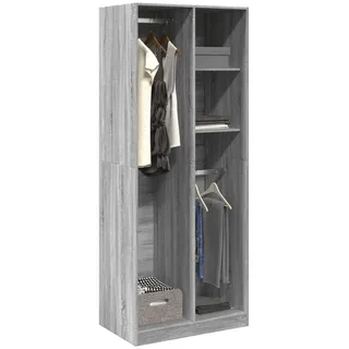 vidaXL Kleiderschrank Grau Sonoma 80x50x200 cm Holzwerkstoff