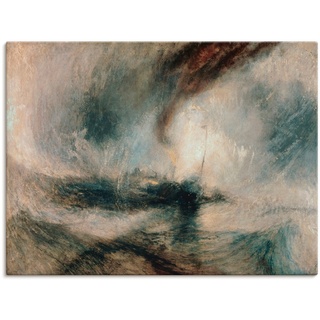 Leinwandbild »Schneesturm über dem Meer. 1842«, Gewässer, (1 St.), 28956412-0 naturfarben B/H: 60 cm x 45 cm