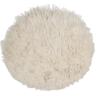 THEKO Flokati XXL Wollteppich 200 x 200 cm Beige