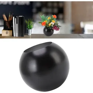 Moderne Blumenvase Im Nordischen Stil Aus Edelstahl, Mini-dekoration Für Wohnzimmer Oder Büro, Mattschwarz