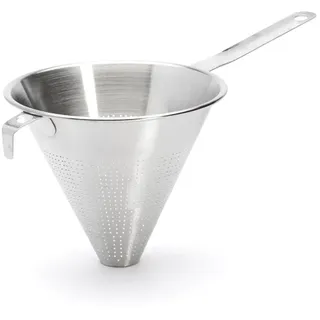 De Buyer - Küchenspitzsieb "Chinois" aus perforiertem Edelstahl - Durchmesser 20cm - 3350.20N, Silber