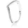 Sparkling Wishbone Silberring Zirkonia Silberfarben 62