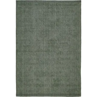 Cazaris Orientteppich, Grün, Textil, Uni, rechteckig, 130x190 cm, Handmade in India, für Fußbodenheizung geeignet, Teppiche & Böden, Teppiche, Orientteppiche