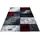 1710 Webteppich 160 230 Rot/Grau