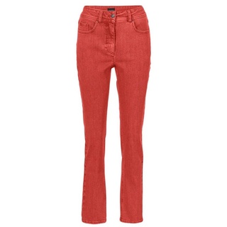 GOLDNER Bequeme Jeans Kurzgröße: Superbequeme Hose mit Bauchweg-Effekt orange 25