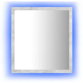 "Winterschlussverkauf "LED-Badspiegel Modernes Design - Hängeschrank für Bad Badezimmer - Wandspiegel Betongrau 40x8,5x37 cm Acryl NeuMöbel 4840798 - Grau