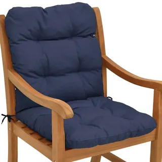 Beautissu Niederlehner Auflage 100 x 50 x 8 cm blau 1-tlg.
