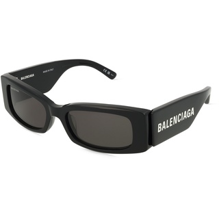 Balenciaga BB0260S Damen-Sonnenbrille Vollrand Eckig Recycled Acetat-Gestell, schwarz