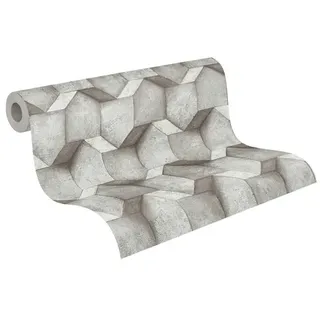 A.S. Création Vliestapete Betonoptik 10 m x 0,32 m 300 g Grau 388273