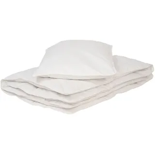 Welt der Träume Kinder Daunenset | Kinderbettdecke 100x135 cm | Kopfkissen Kinder 40x60 cm | Baby Bettdecke und Kissen | 400 g / 100 g | Daunenbettdecke | Federdecke | kein Lebendrupf