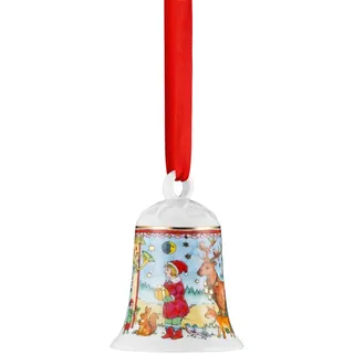 Hutschenreuther 02250-722818-27920 Porzellanglocke 2016 "Waldmusik 7 cm Porzellan, Bunt, 7,5 x 7,5 x 10,5 cm