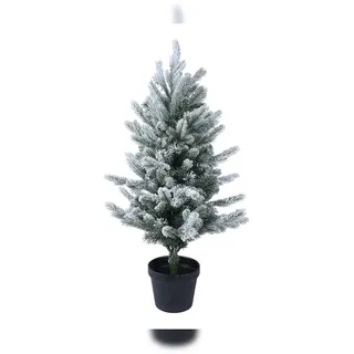 Christmas Decorations Tannenbaum künstlich im Topf 60cm Grün / Weiß