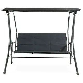 Sunfun Maja Hollywoodschaukel Padded  (L x B x H: 186 x 123 x 167 cm, Stahl, Anthrazit)