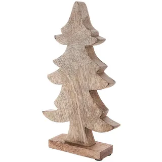 Butlers Deko-Tanne, Braun, Holz, 17x30x5 cm, Dekoration, Weihnachtsdekoration