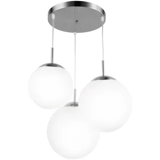GLOBO Kugelleuchte 3-flg. 51,5 cm rund Nickel