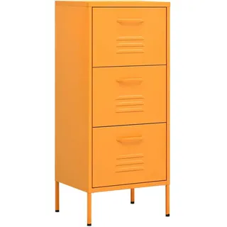 vidaXL Sideboard 42,5 x 101,5 x 35 cm Senfgelb