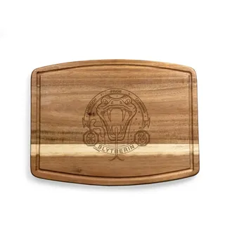 PICNIC TIME Harry Potter Slytherin Ovale Akazien-Schneidebrett, Servierbrett, Charcuterie Board (Akazienholz)
