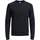 Essential Basic Knitted Pullover Navy Blazer Twisted Jet Stream M