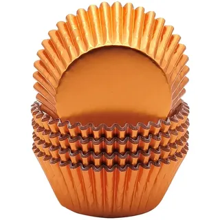Einweg-Backförmchen Papier Muffin Cupcake Förmchen Orange 100 Stück Party Deko
