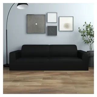 furnicato Sofahusse Dehnbare Schwarz für 3-Sitzer 190-230 cm Breite schwarz 230 cm x 230 cm