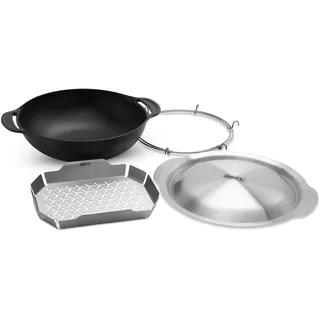 Weber Wok 5,7 l Edelstahl schwarz