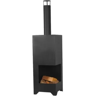 Feuer-Anker Gartenkamin Dallas Ofen Gartenofen Feuerschale Schwarz Feuerkorb Garten