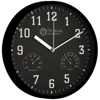 Miraval Wanduhr 25 cm 250 mm schwarz