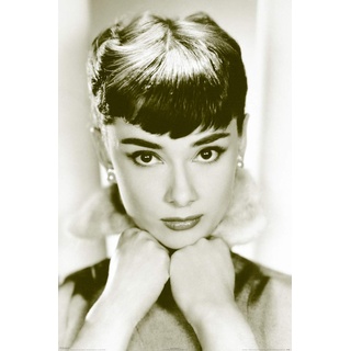 1art1 31899 Audrey Hepburn - Sepia (d) Poster (91 x 61 cm)