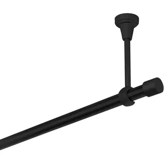 MDEKOR Vorhangstange 1-läufig Ø 19 mm 160 cm Schwarz