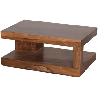 KADIMA DESIGN Couchtisch Braun Sheesham 90 x 60 x 40 cm