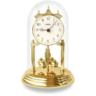 AMS "1201", gold (goldfarben), Tischuhren, Made in Germany