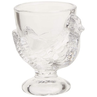 Abbott Collection Eierbecher aus Glas mit Hühnermotiv