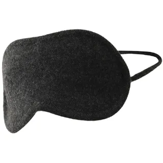 Prettystern 100% Kaschmir 2-lagig Augen Schlaf-Maske Nachtmaske Weich Hautfreundlich Augen-Maske Damen Herren Unisex - Deunkelgrau Anthrazit
