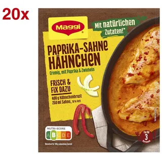 Maggi® Paprika-Sahne-Hähnchen-Sauce 20x 3 Portionen, 20 St.