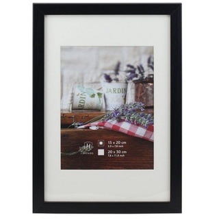 IDEAL TREND Bilderrahmen »Jardin Holz Bilderrahmen 10x15 bis 50x70 Braun Natur Schwarz Weiß Foto Rahmen« schwarz